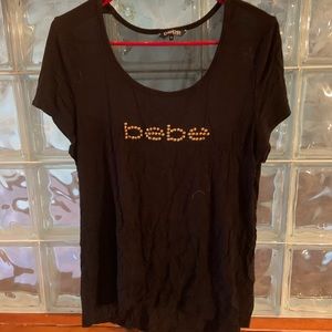 Bebe black tee